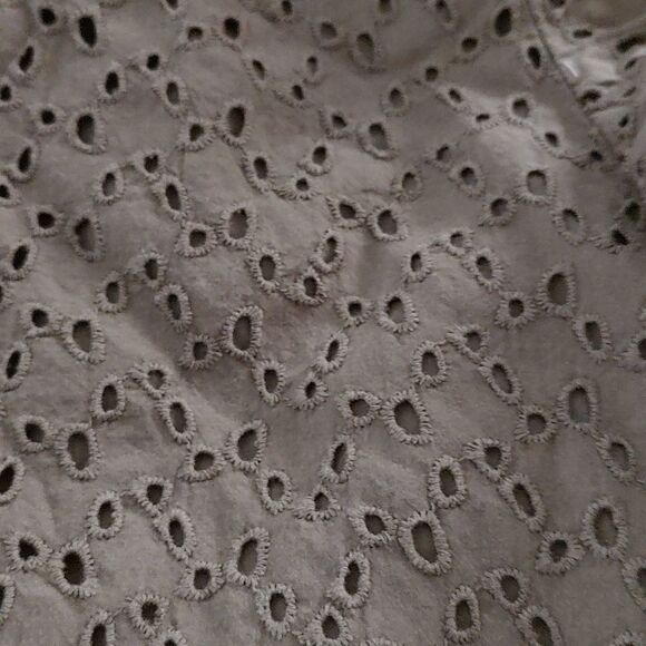 Banana Republic Factory brown eyelet top  SZ XL - Picture 2 of 4